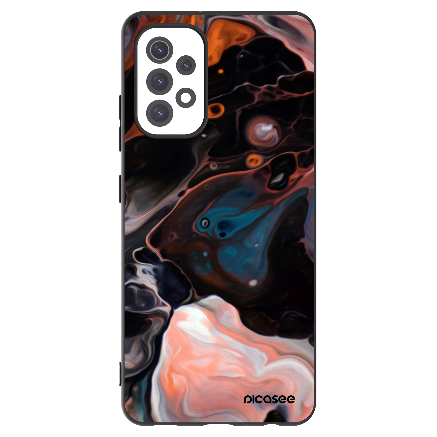 Picasee fekete szilikon tok az alábbi mobiltelefonokra Samsung Galaxy A32 5G A326B - Cream