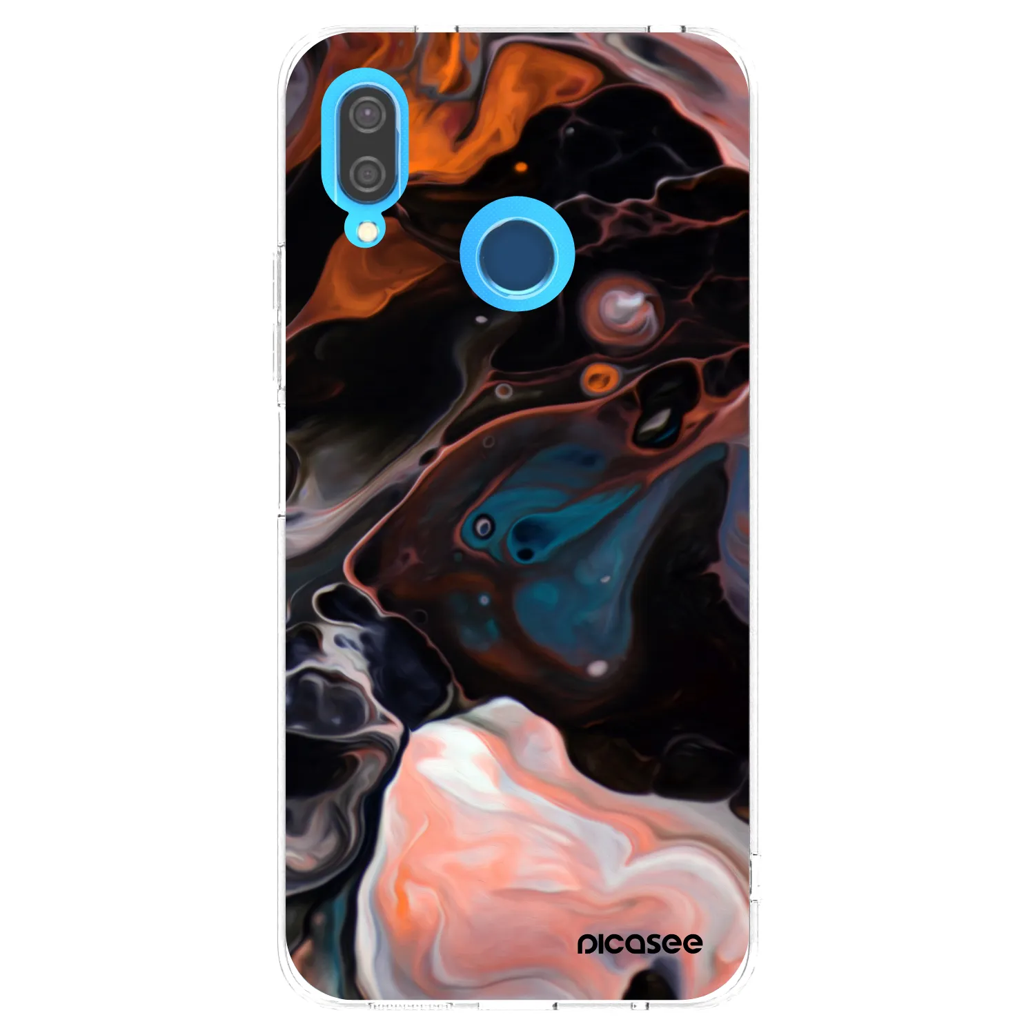 Picasee átlátszó szilikon tok az alábbi mobiltelefonokra Huawei P20 Lite - Cream
