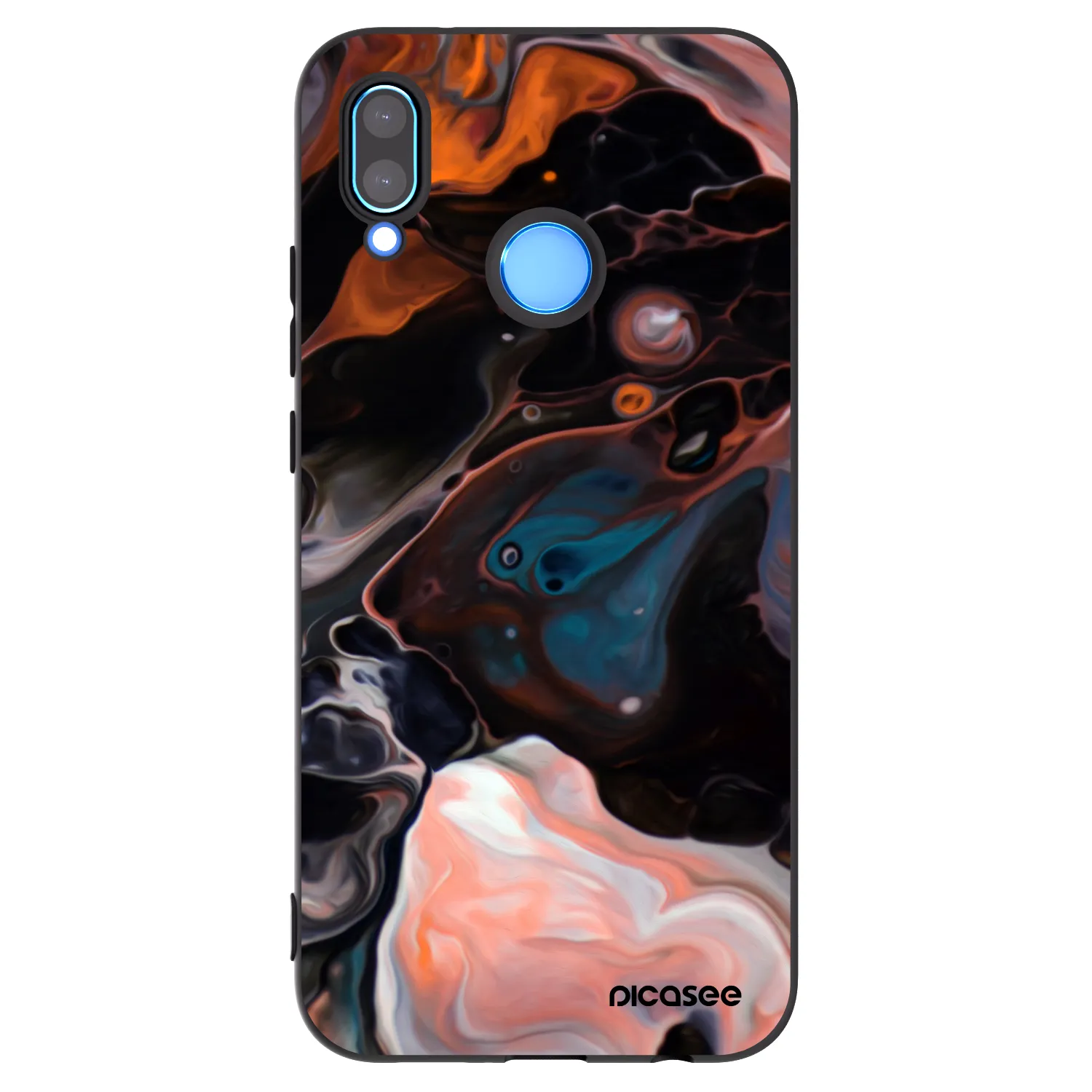 Picasee fekete szilikon tok az alábbi mobiltelefonokra Huawei P20 Lite - Cream