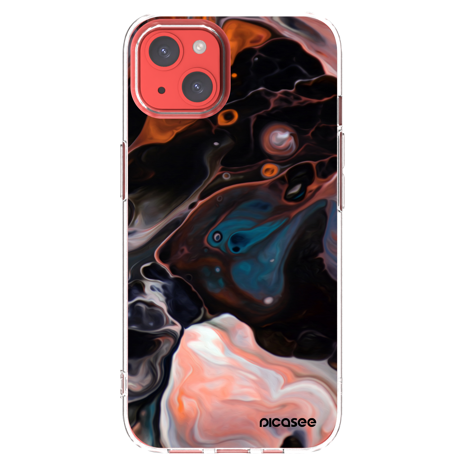 Picasee átlátszó szilikon tok az alábbi mobiltelefonokra Apple iPhone 13 - Cream