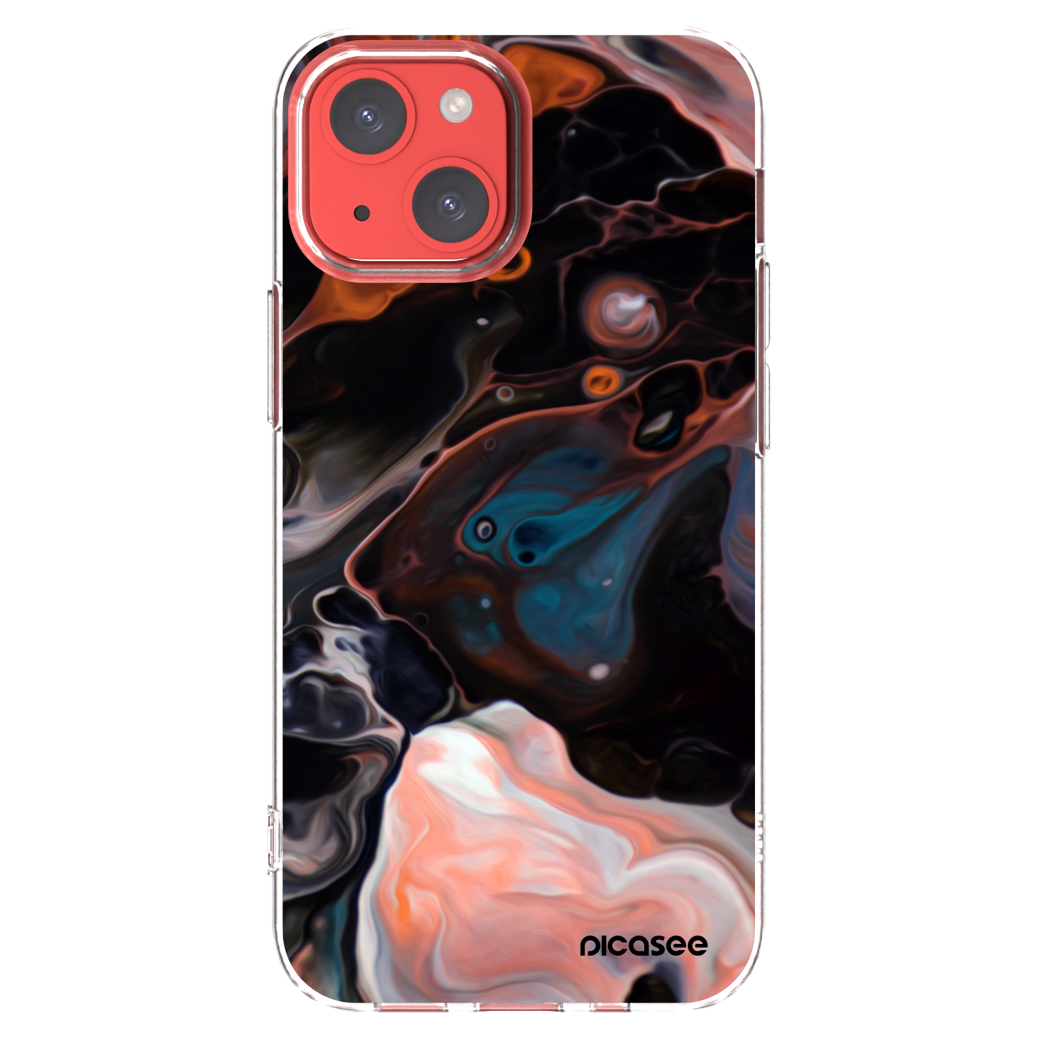 Picasee átlátszó szilikon tok az alábbi mobiltelefonokra Apple iPhone 13 mini - Cream