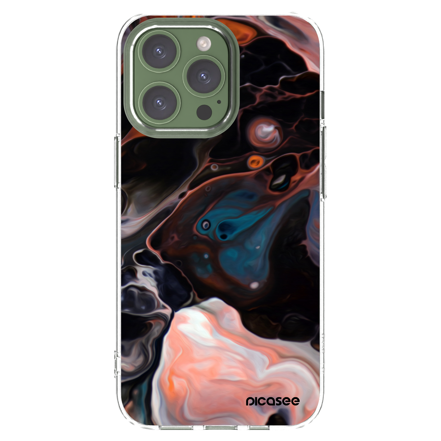 Picasee átlátszó szilikon tok az alábbi mobiltelefonokra Apple iPhone 13 Pro - Cream