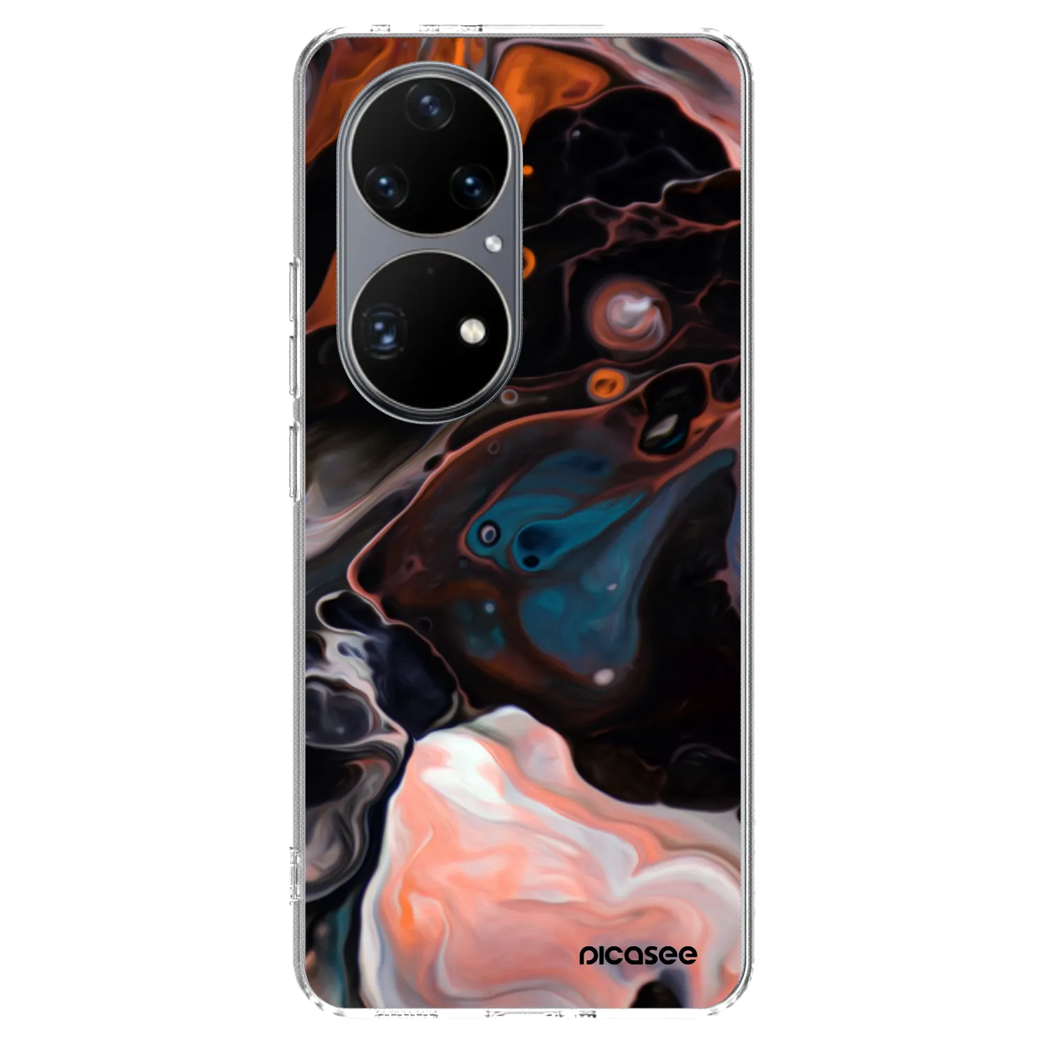 Picasee átlátszó szilikon tok az alábbi mobiltelefonokra Huawei P50 - Cream