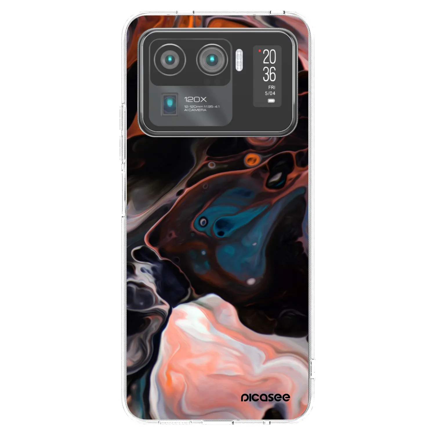 Picasee átlátszó szilikon tok az alábbi mobiltelefonokra Xiaomi Mi 11 Ultra - Cream