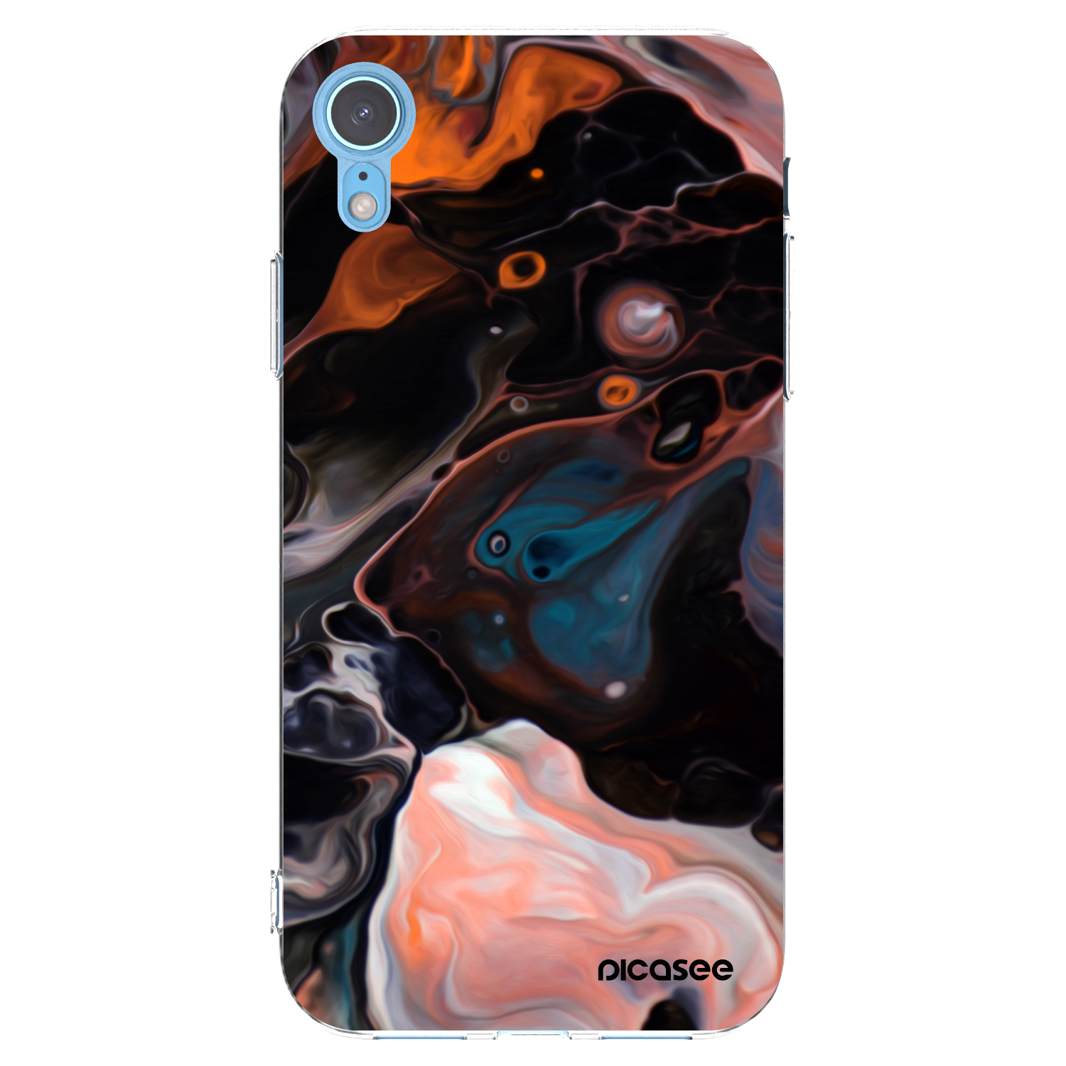 Picasee átlátszó szilikon tok az alábbi mobiltelefonokra Apple iPhone XR - Cream