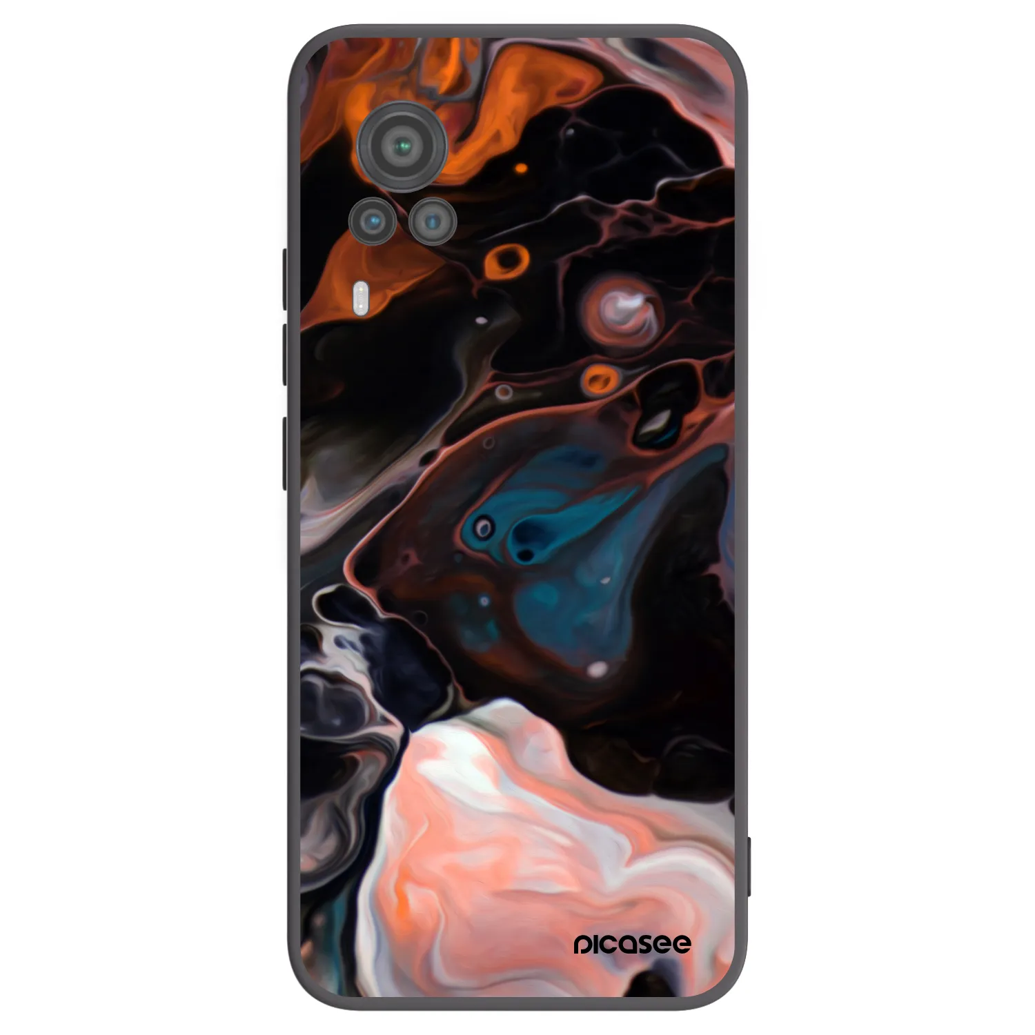 Picasee fekete szilikon tok az alábbi mobiltelefonokra Vivo X60 Pro 5G - Cream