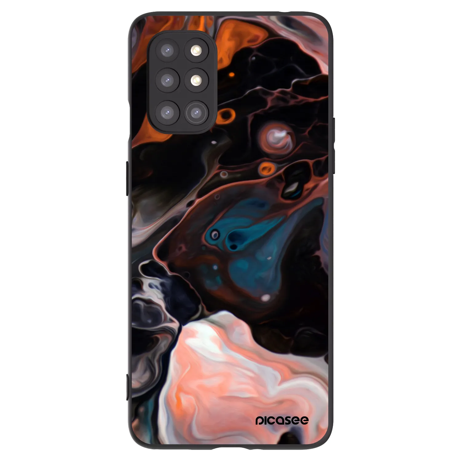 Picasee fekete szilikon tok az alábbi mobiltelefonokra OnePlus 8T - Cream