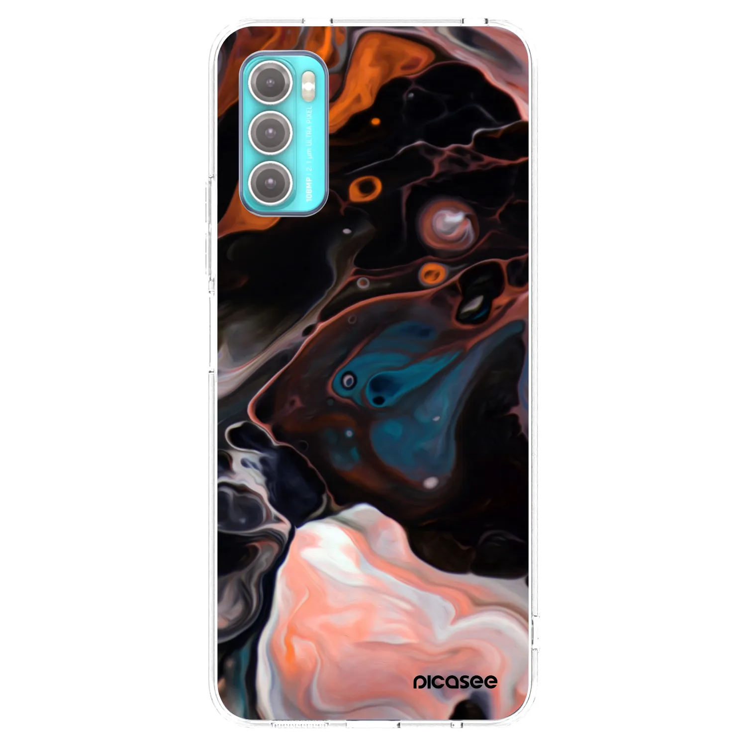 Picasee átlátszó szilikon tok az alábbi mobiltelefonokra Motorola Moto G60 - Cream