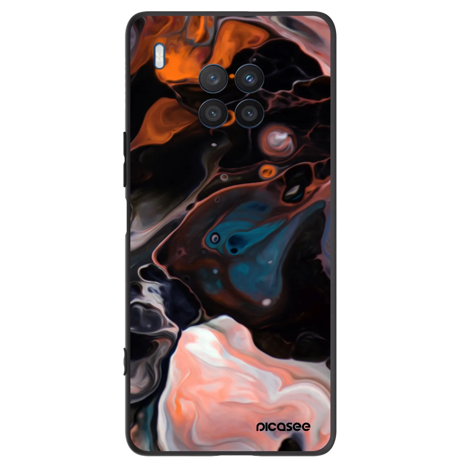 Picasee fekete szilikon tok az alábbi mobiltelefonokra Honor 50 Lite - Cream