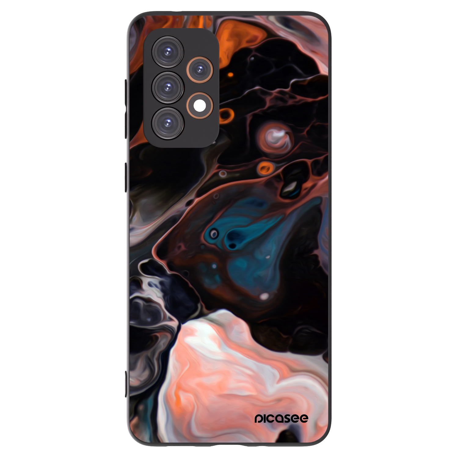 Picasee fekete szilikon tok az alábbi mobiltelefonokra Samsung Galaxy A33 5G A336 - Cream