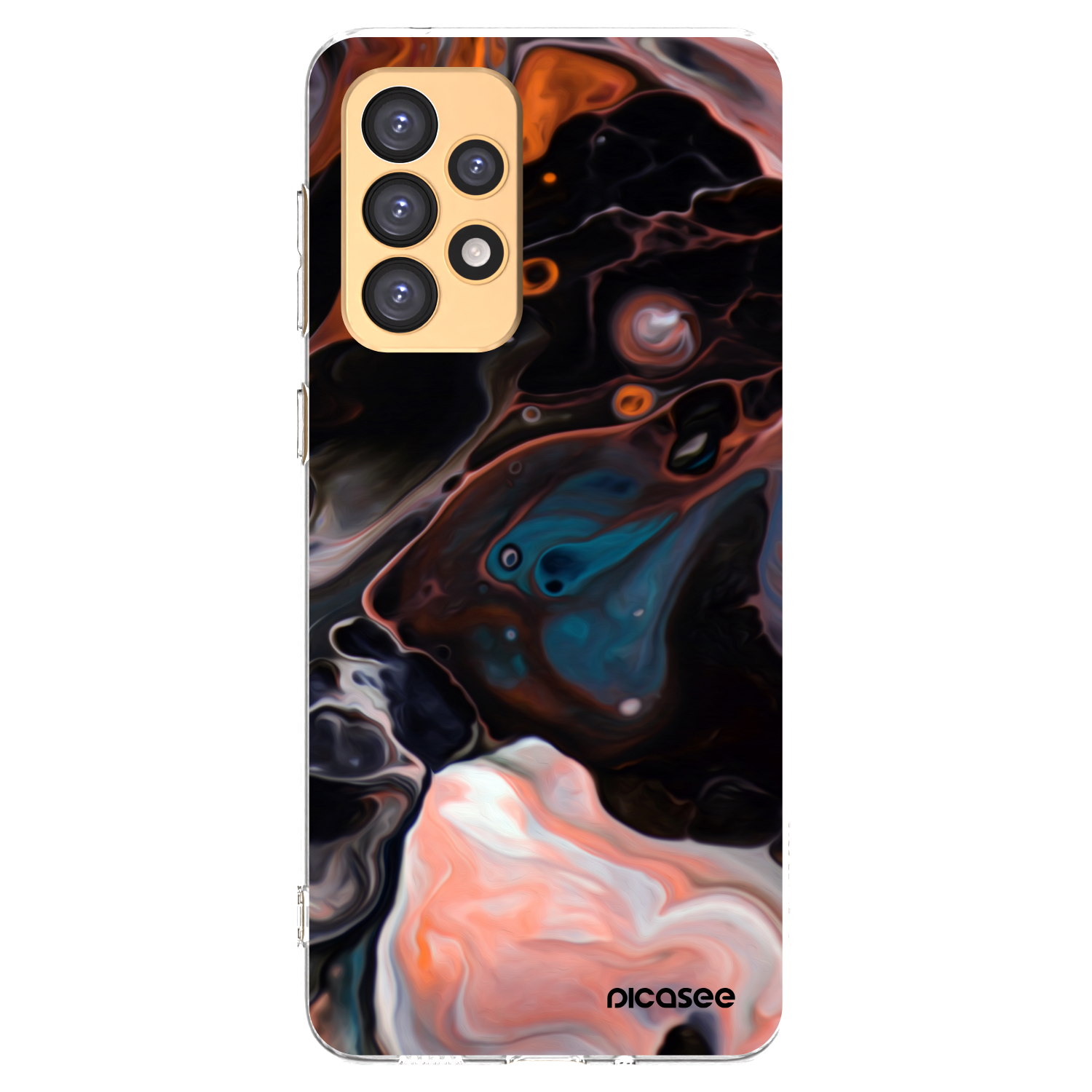 Picasee átlátszó szilikon tok az alábbi mobiltelefonokra Samsung Galaxy A33 5G A336 - Cream