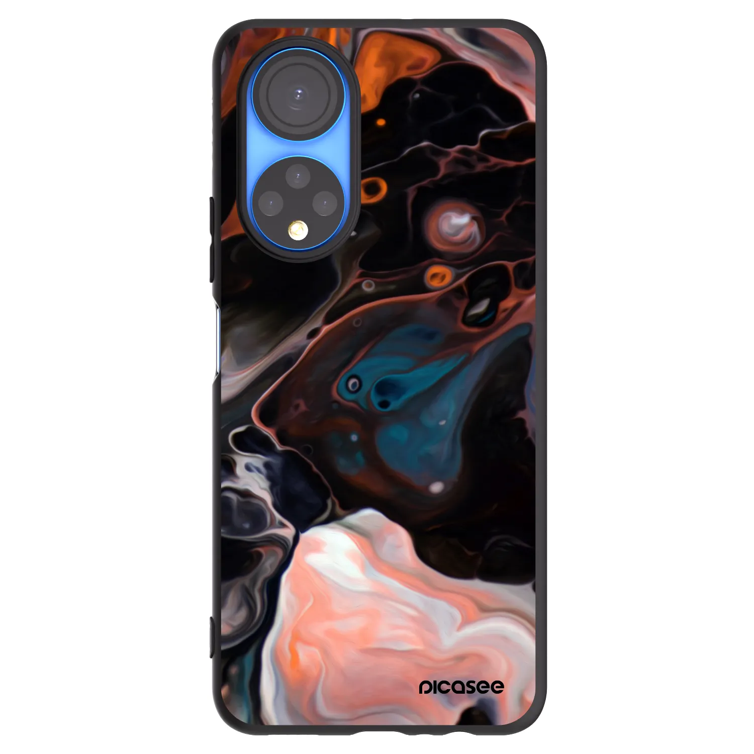 Picasee fekete szilikon tok az alábbi mobiltelefonokra Honor X7 - Cream