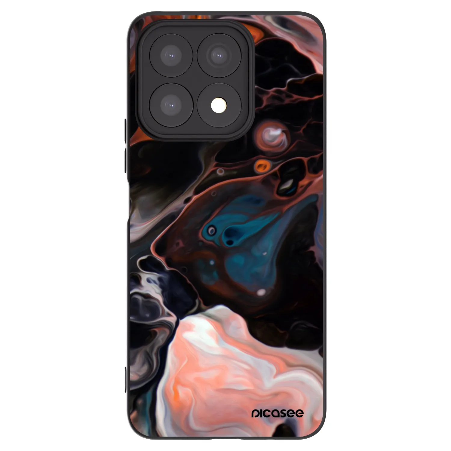 Picasee fekete szilikon tok az alábbi mobiltelefonokra Honor X8a - Cream
