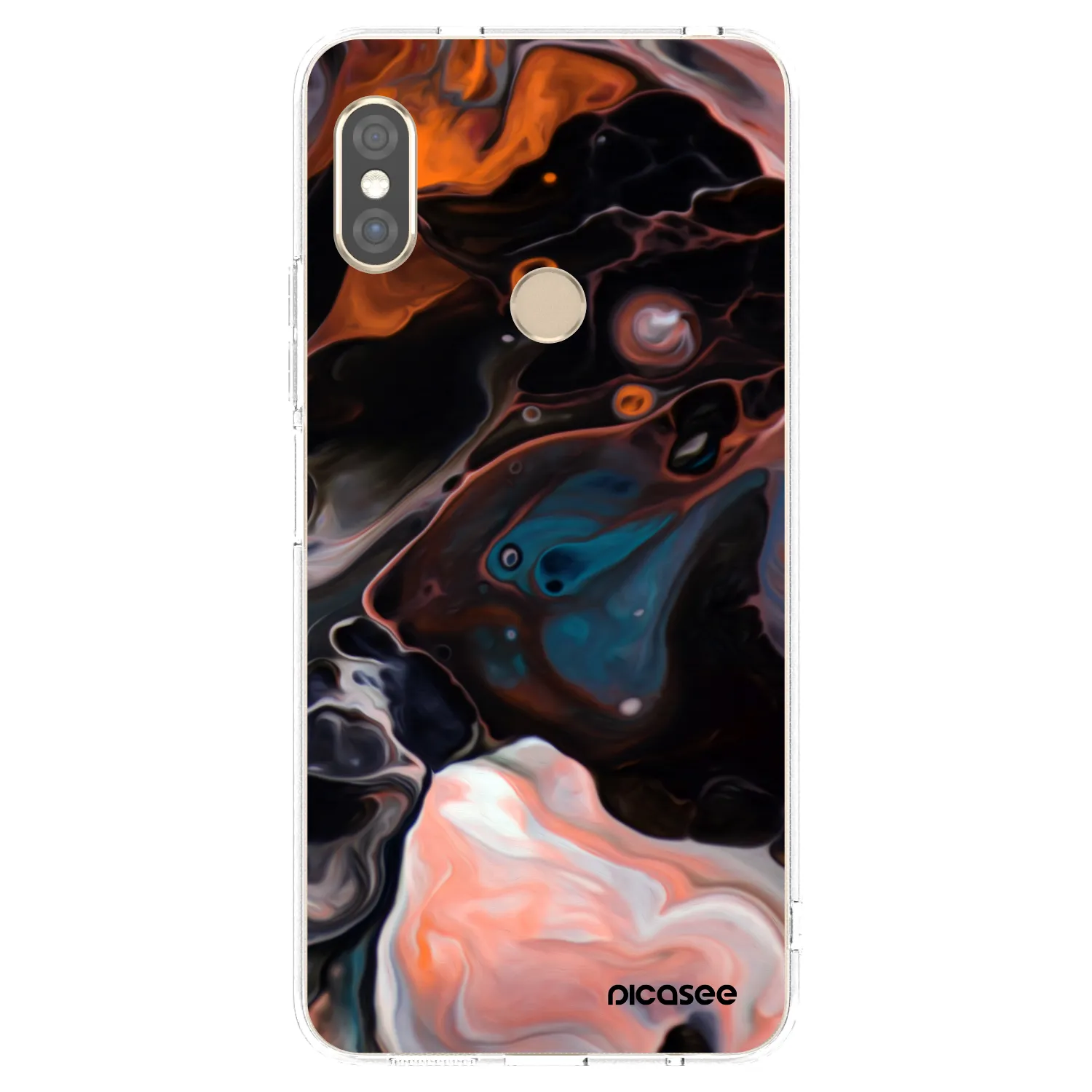 Picasee átlátszó szilikon tok az alábbi mobiltelefonokra Xiaomi Redmi Note 5 Global - Cream