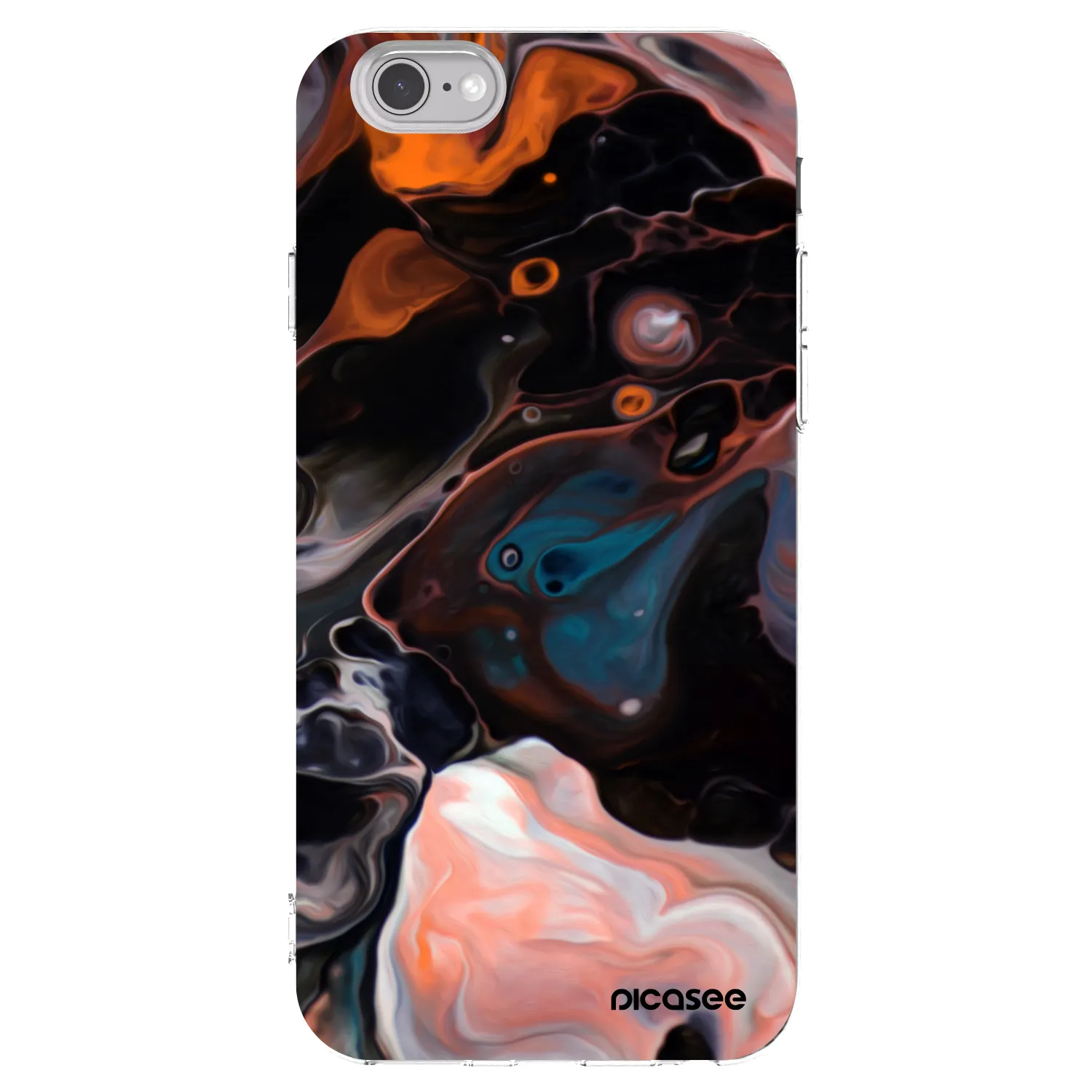 Picasee átlátszó szilikon tok az alábbi mobiltelefonokra Apple iPhone 6/6S - Cream