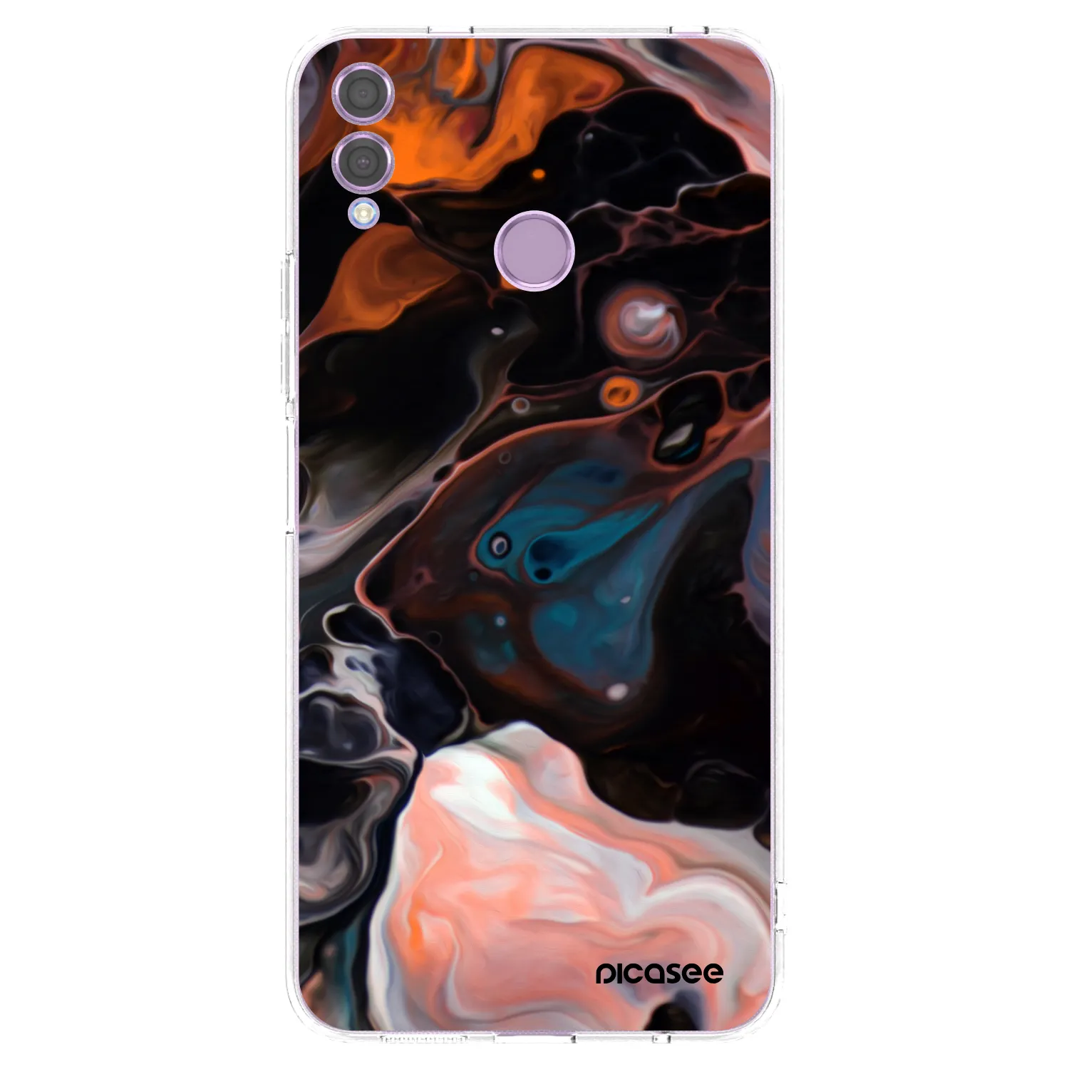 Picasee átlátszó szilikon tok az alábbi mobiltelefonokra Honor 8X - Cream