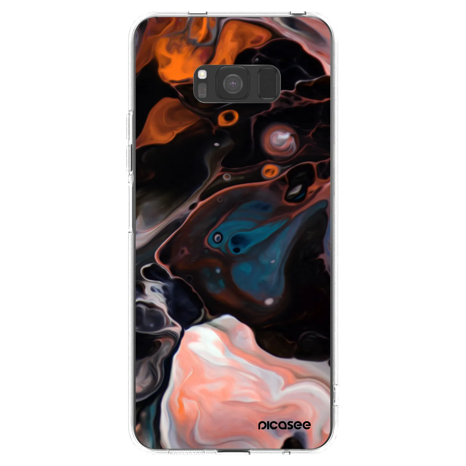 Picasee átlátszó szilikon tok az alábbi mobiltelefonokra Samsung Galaxy S8 G950F - Cream