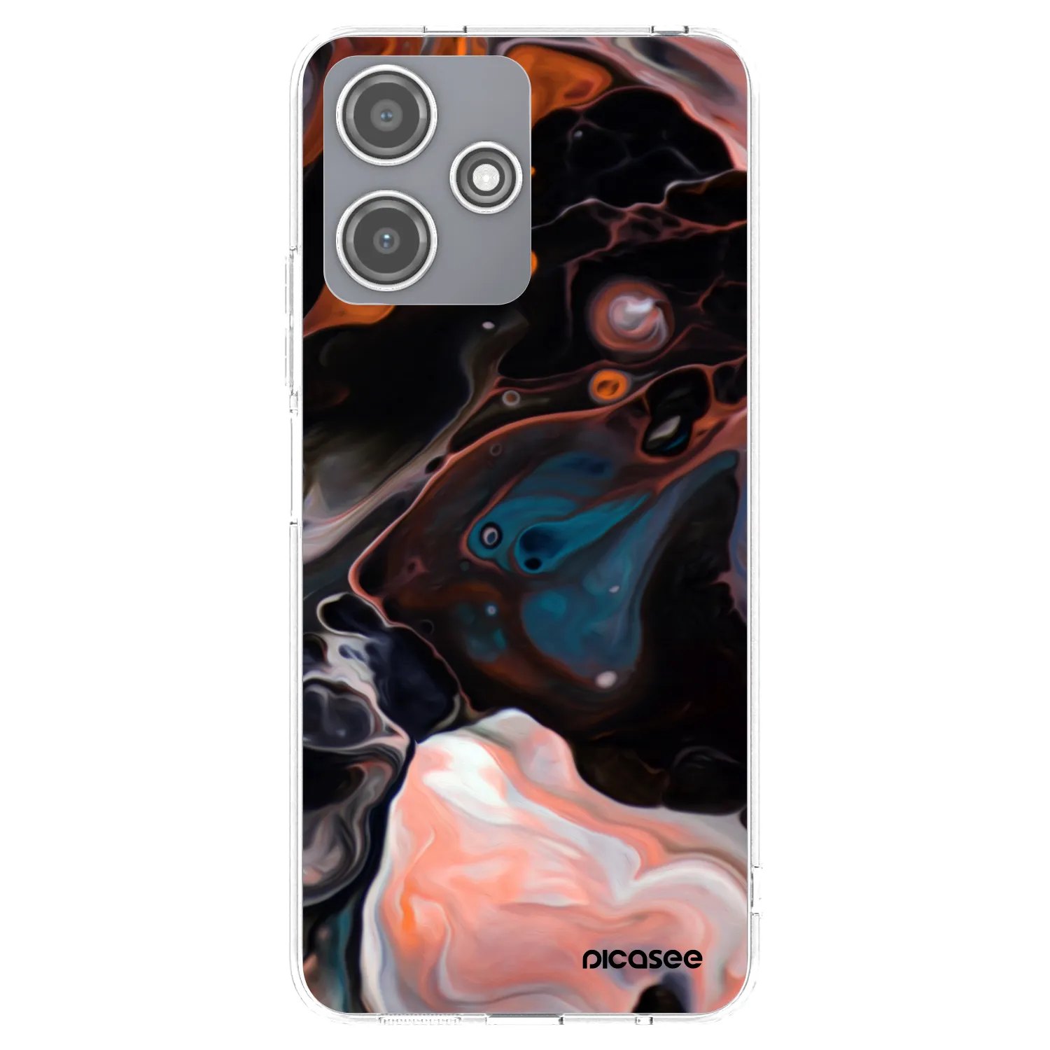 Picasee átlátszó szilikon tok az alábbi mobiltelefonokra Xiaomi Redmi 12 5G - Cream