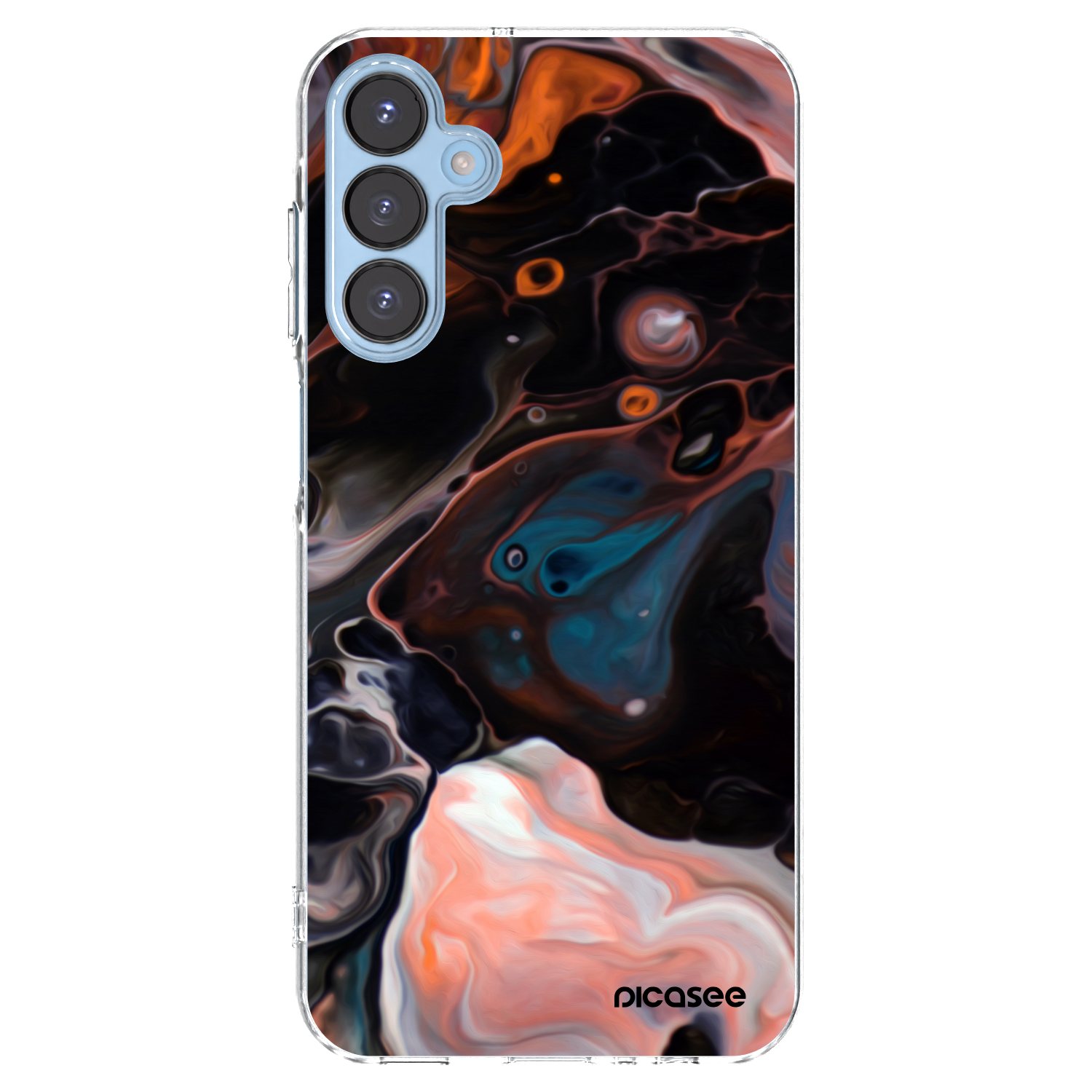 Picasee átlátszó szilikon tok az alábbi mobiltelefonokra Samsung Galaxy A15 A156B 5G - Cream