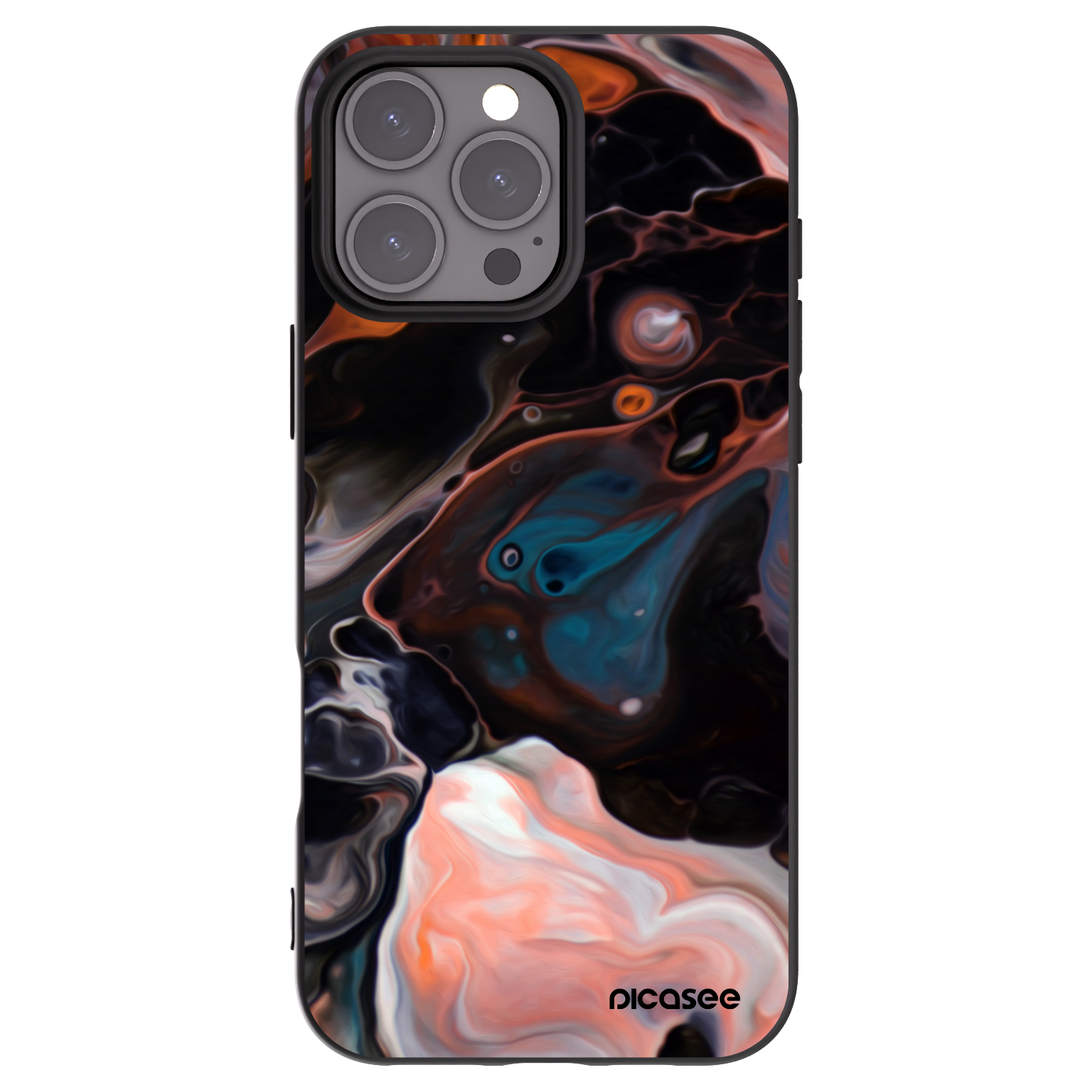Picasee fekete szilikon tok az alábbi mobiltelefonokra Apple iPhone 16 Pro Max - Cream
