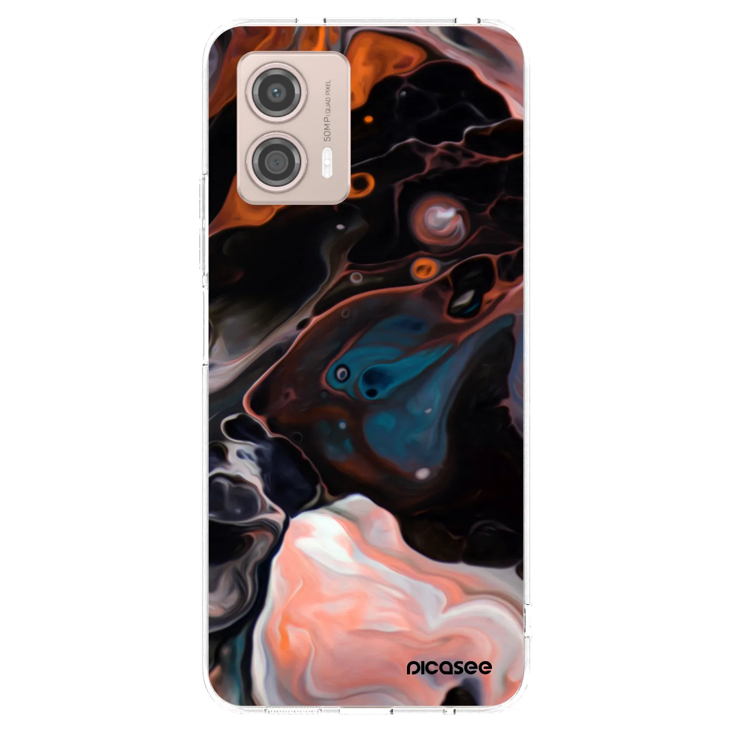 Picasee átlátszó szilikon tok az alábbi mobiltelefonokra Motorola Moto G53 5G - Cream