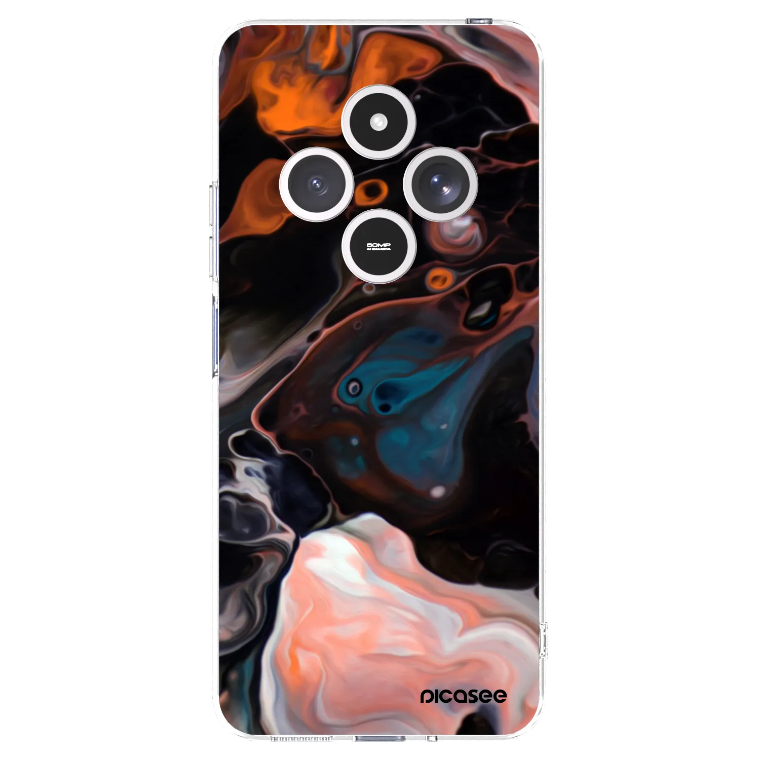 Picasee átlátszó szilikon tok az alábbi mobiltelefonokra Xiaomi Redmi 14C - Cream