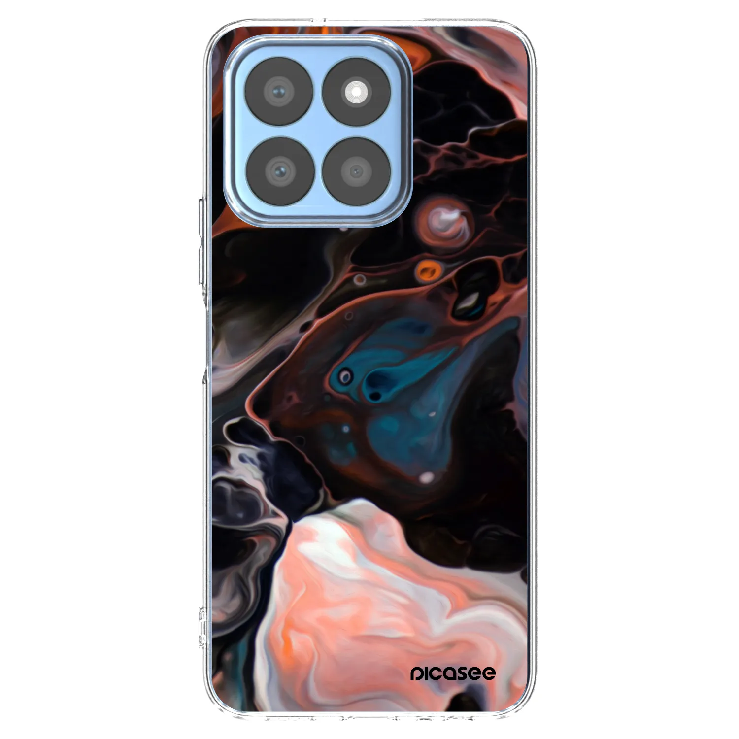 Picasee átlátszó szilikon tok az alábbi mobiltelefonokra Honor X8c - Cream