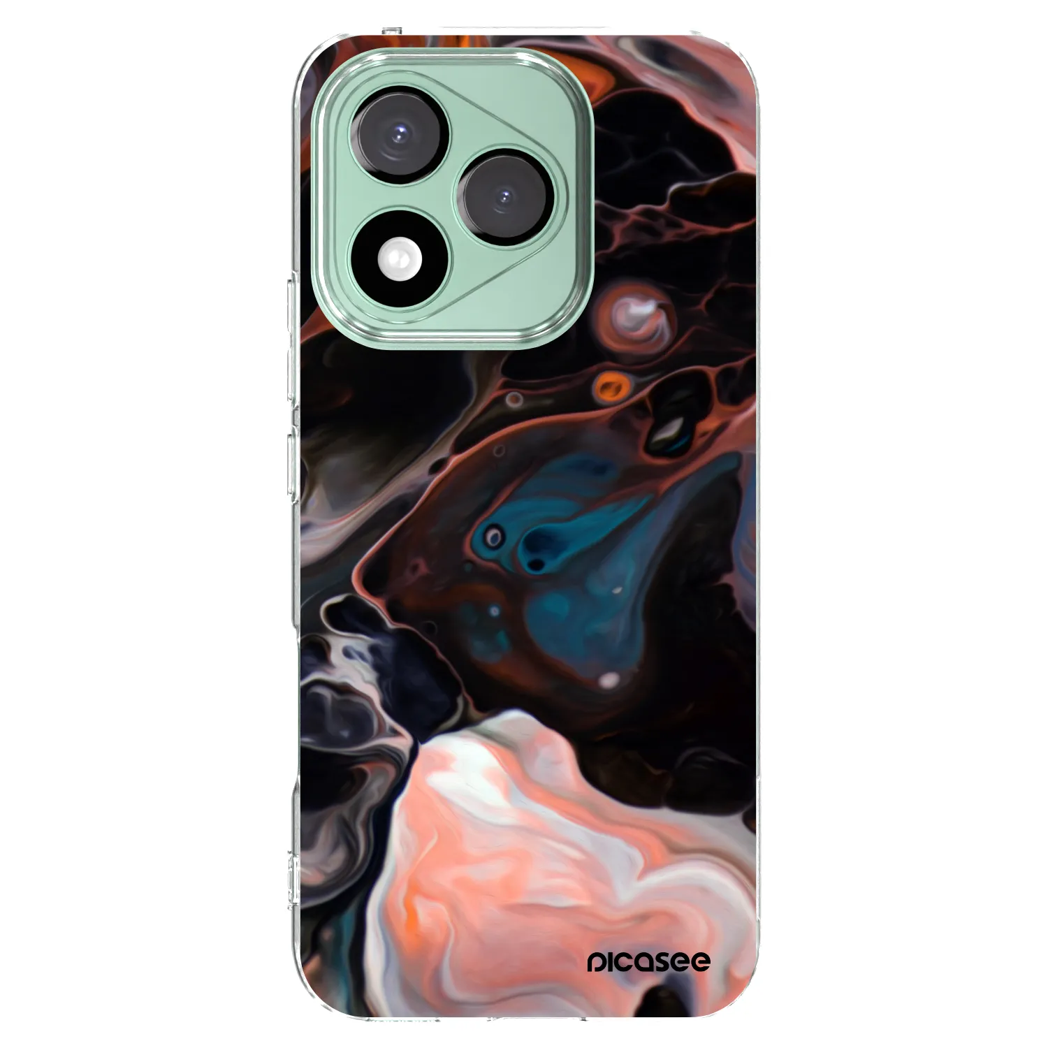 Picasee átlátszó szilikon tok az alábbi mobiltelefonokra Honor 400 Lite 5G - Cream