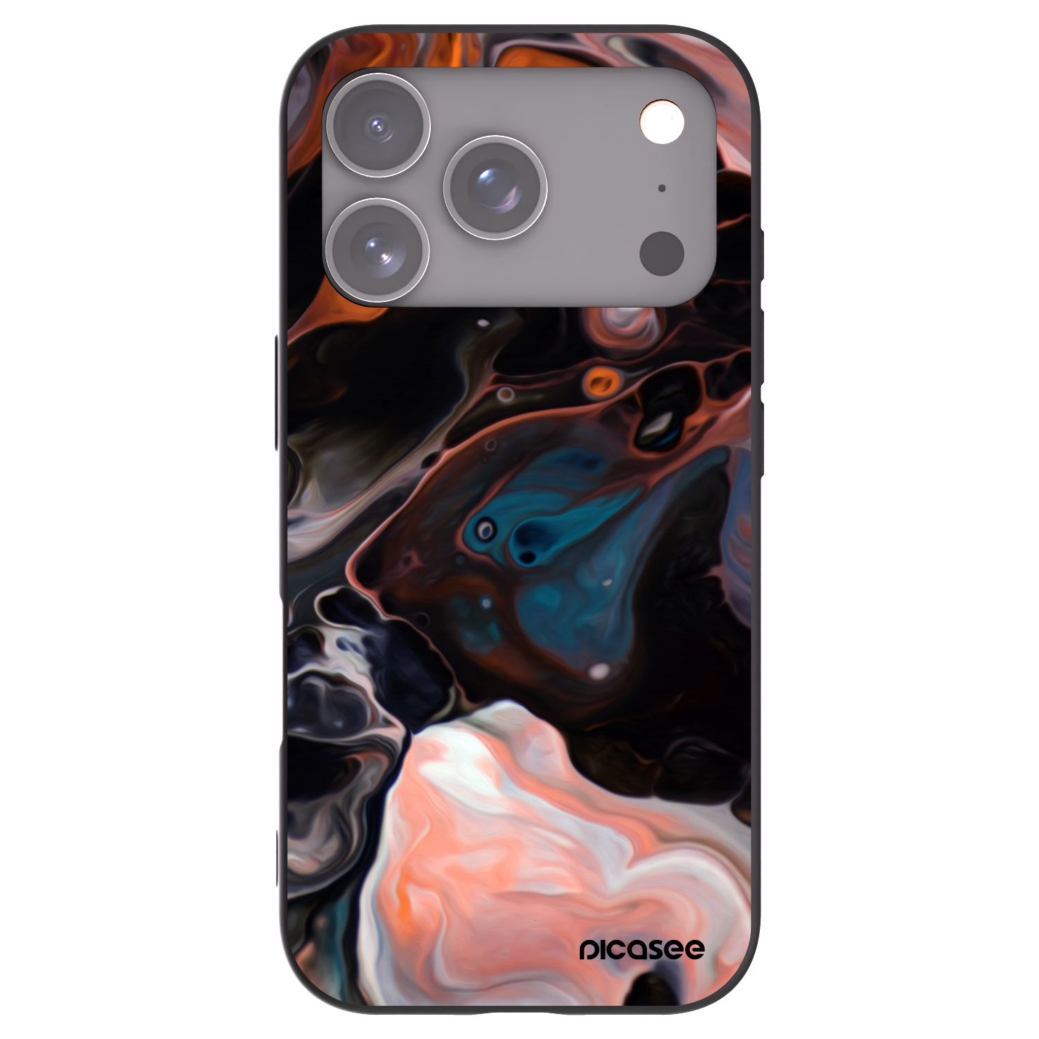 Picasee fekete szilikon tok az alábbi mobiltelefonokra Apple iPhone 17 Pro - Cream