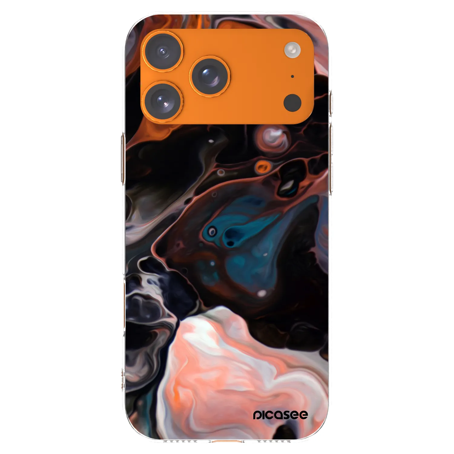 Picasee átlátszó szilikon tok az alábbi mobiltelefonokra Apple iPhone 17 Pro Max - Cream