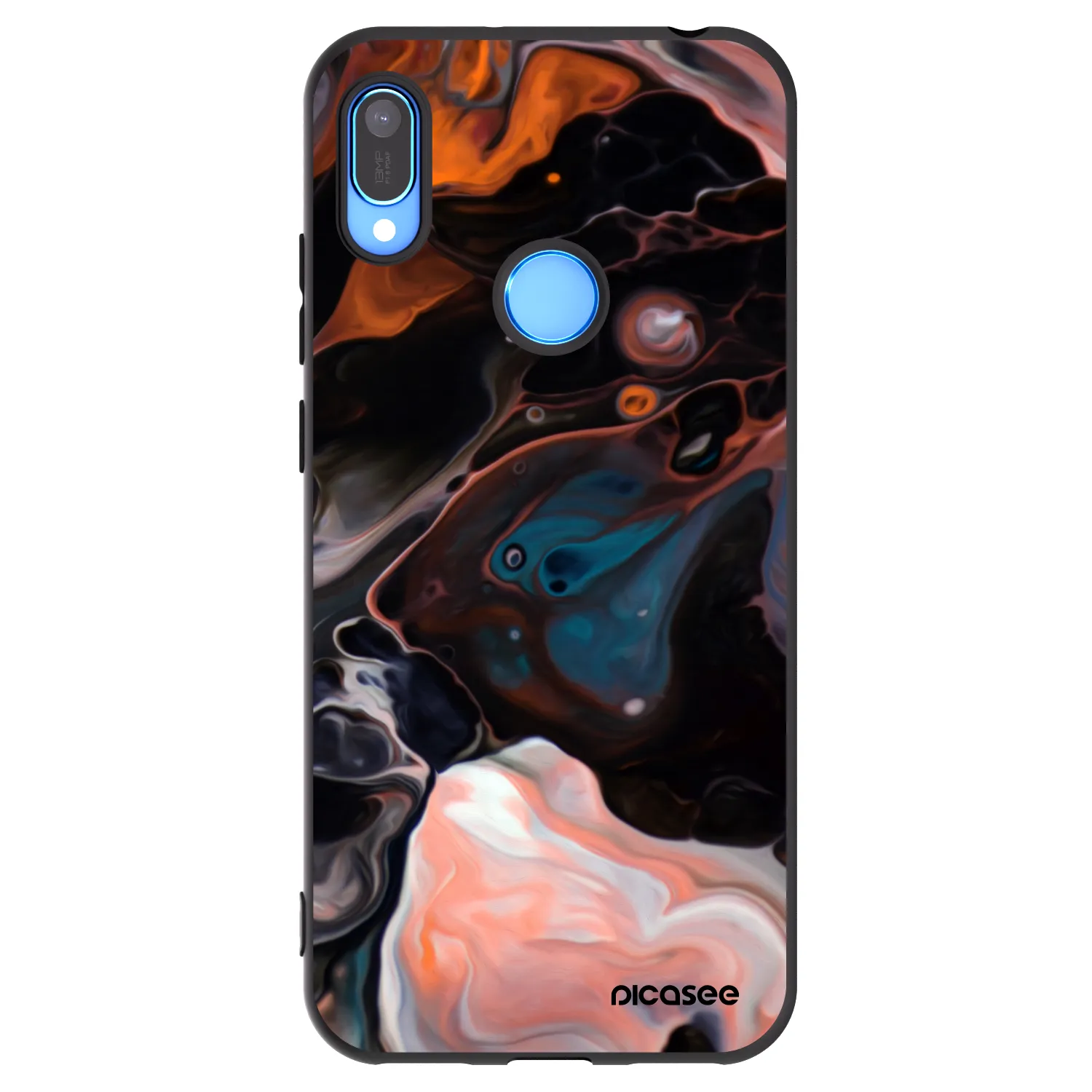 Picasee fekete szilikon tok az alábbi mobiltelefonokra Huawei Y6 2019 - Cream
