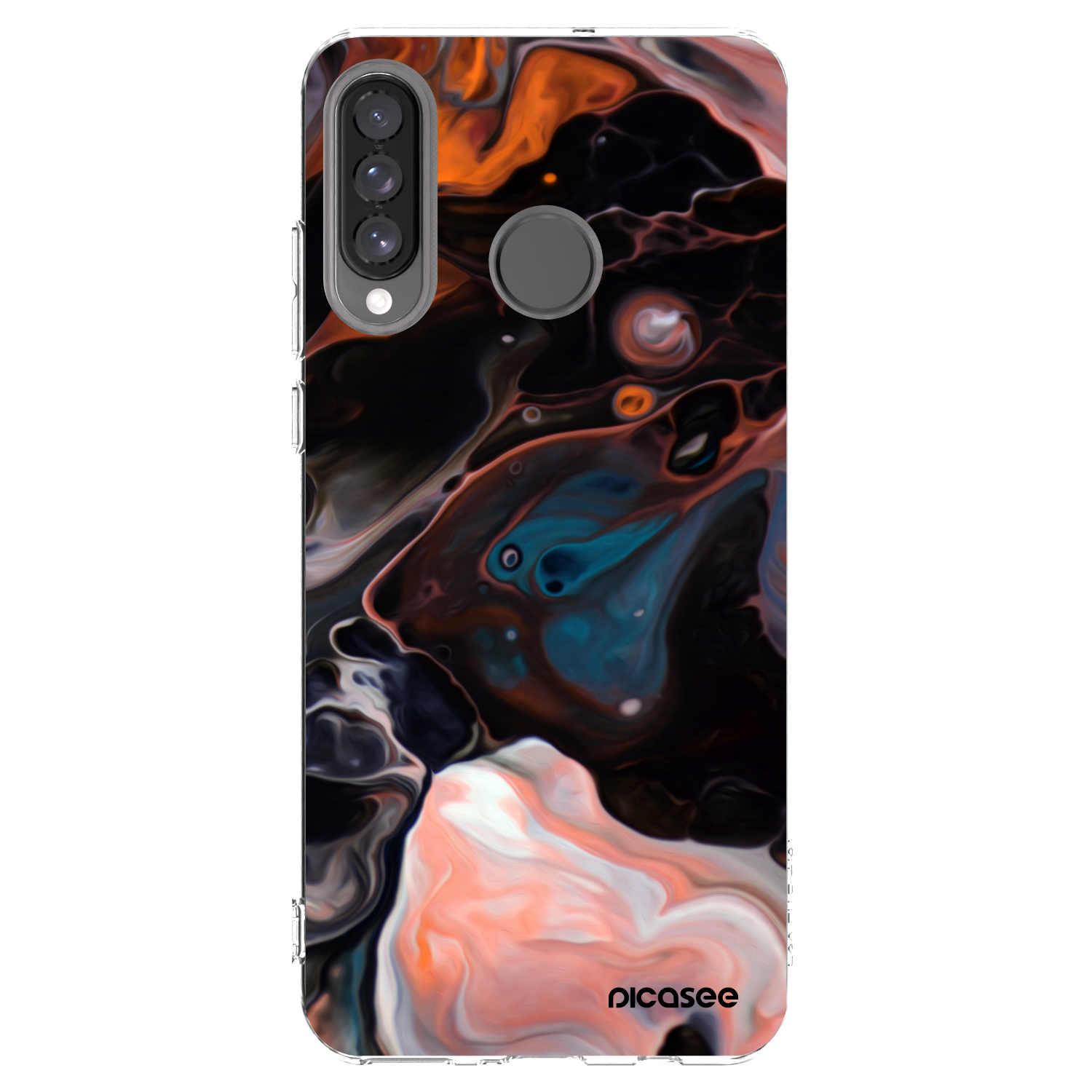 Picasee átlátszó szilikon tok az alábbi mobiltelefonokra Huawei P30 Lite - Cream