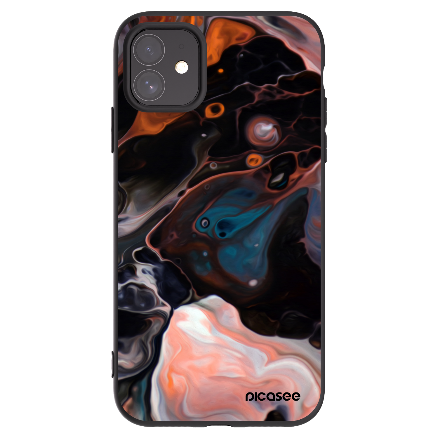 Picasee fekete szilikon tok az alábbi mobiltelefonokra Apple iPhone 11 - Cream