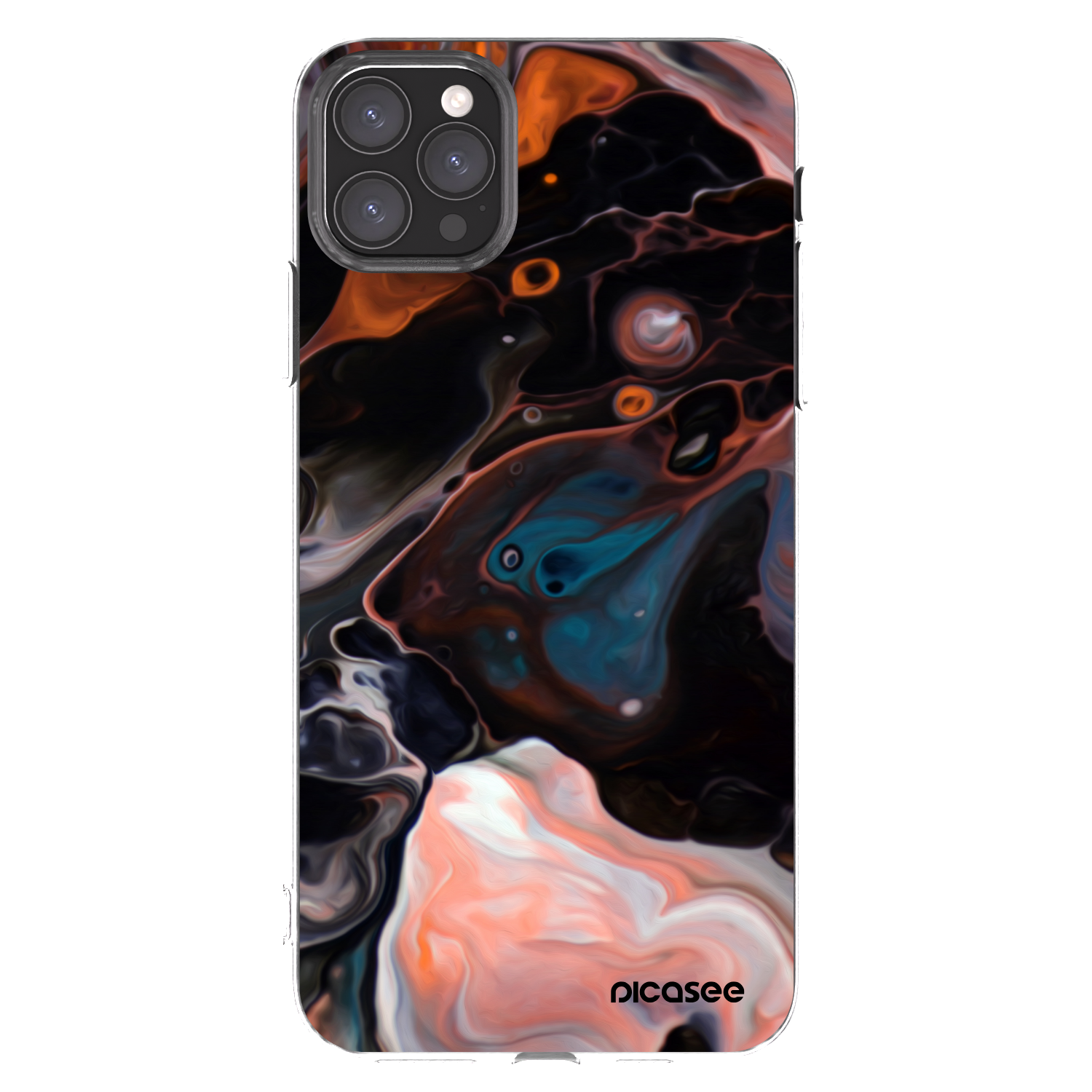 Picasee átlátszó szilikon tok az alábbi mobiltelefonokra Apple iPhone 11 Pro Max - Cream