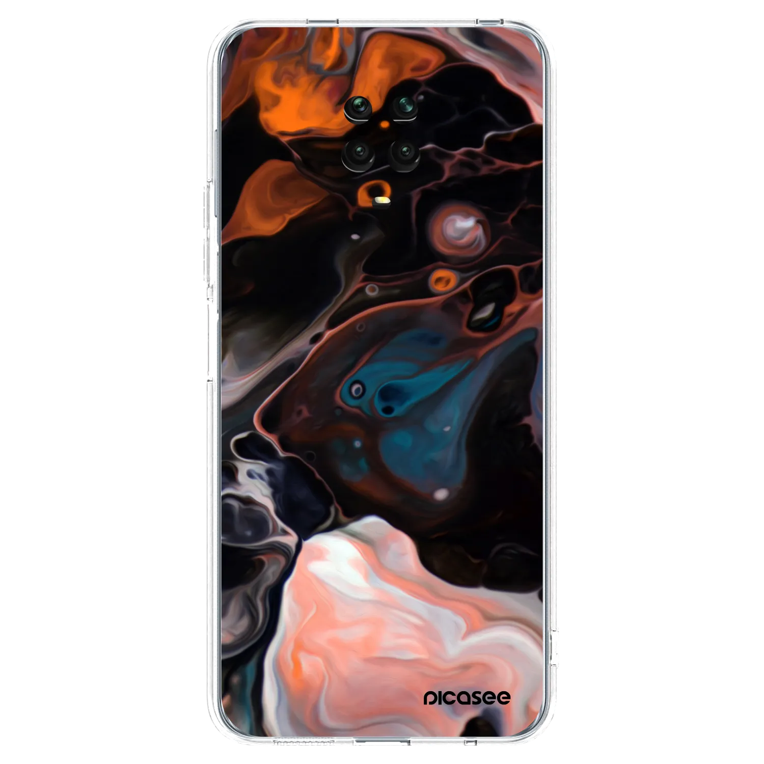 Picasee átlátszó szilikon tok az alábbi mobiltelefonokra Xiaomi Redmi Note 9S - Cream