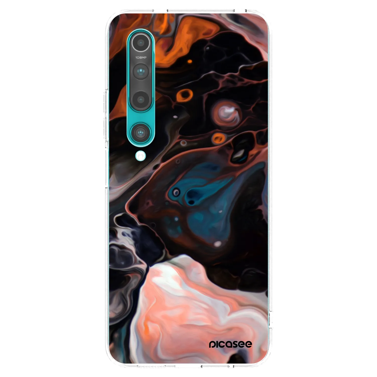 Picasee átlátszó szilikon tok az alábbi mobiltelefonokra Xiaomi Mi 10 - Cream