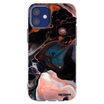 Picasee átlátszó szilikon tok az alábbi mobiltelefonokra Apple iPhone 12 mini - Cream