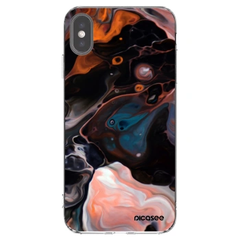 Picasee átlátszó szilikon tok az alábbi mobiltelefonokra Apple iPhone XS Max - Cream