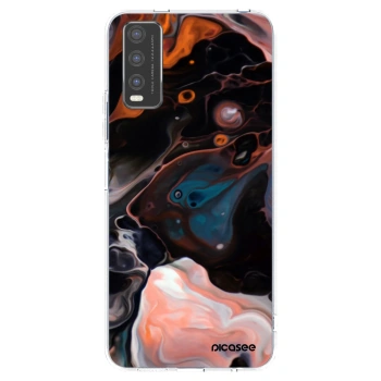 Picasee átlátszó szilikon tok az alábbi mobiltelefonokra Vivo Y20s - Cream