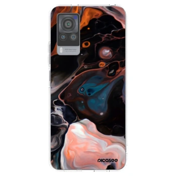 Picasee átlátszó szilikon tok az alábbi mobiltelefonokra Vivo X60 Pro 5G - Cream