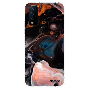 Picasee átlátszó szilikon tok az alábbi mobiltelefonokra Vivo Y11s - Cream