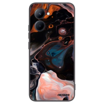 Picasee fekete szilikon tok az alábbi mobiltelefonokra Realme C33 (2023) - Cream