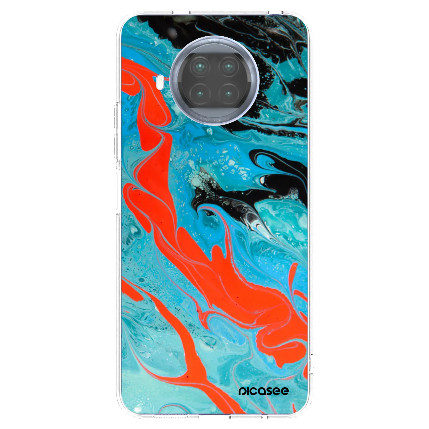 Picasee átlátszó szilikon tok az alábbi mobiltelefonokra Xiaomi Mi 10T Lite - Blue Magma