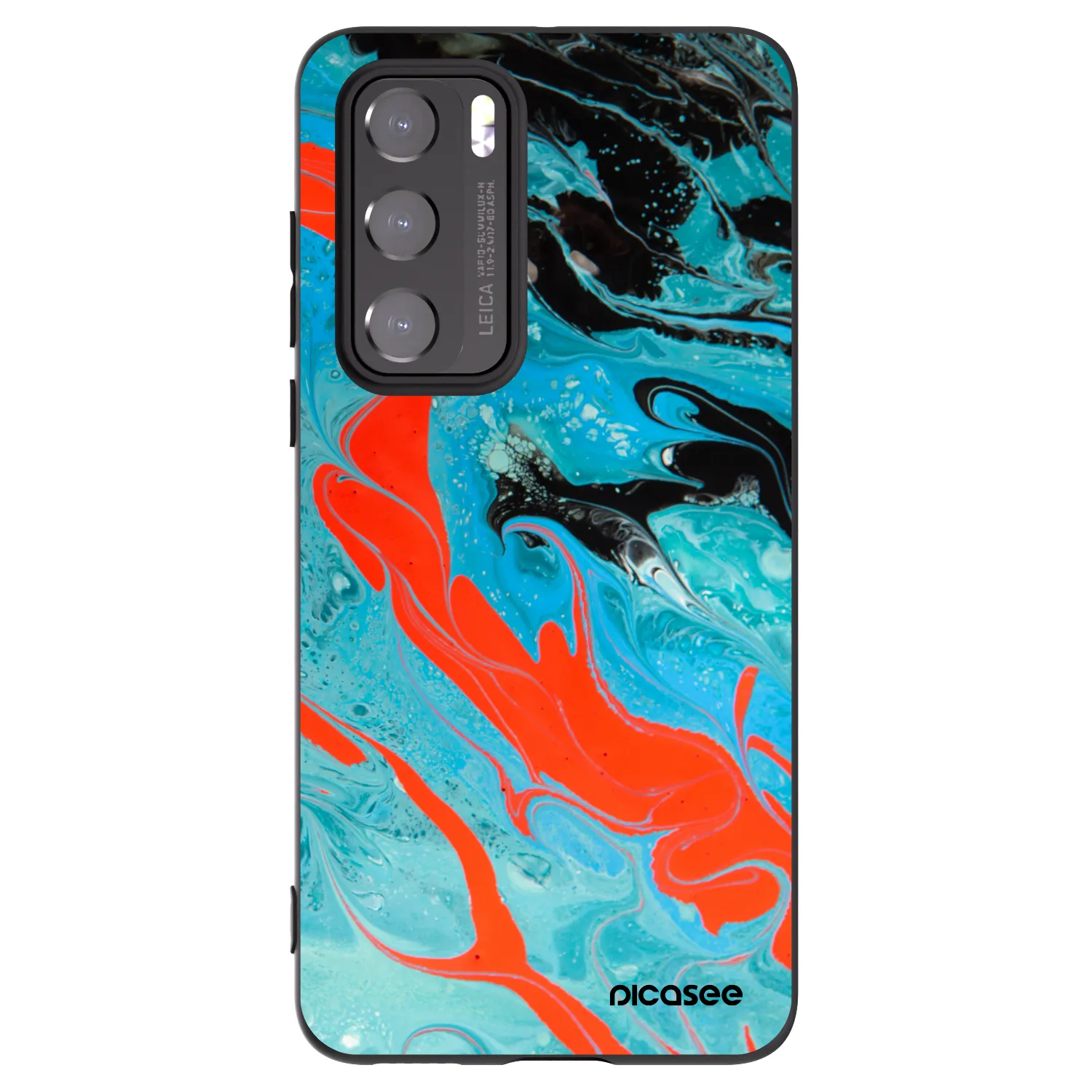 Picasee fekete szilikon tok az alábbi mobiltelefonokra Huawei P40 - Blue Magma