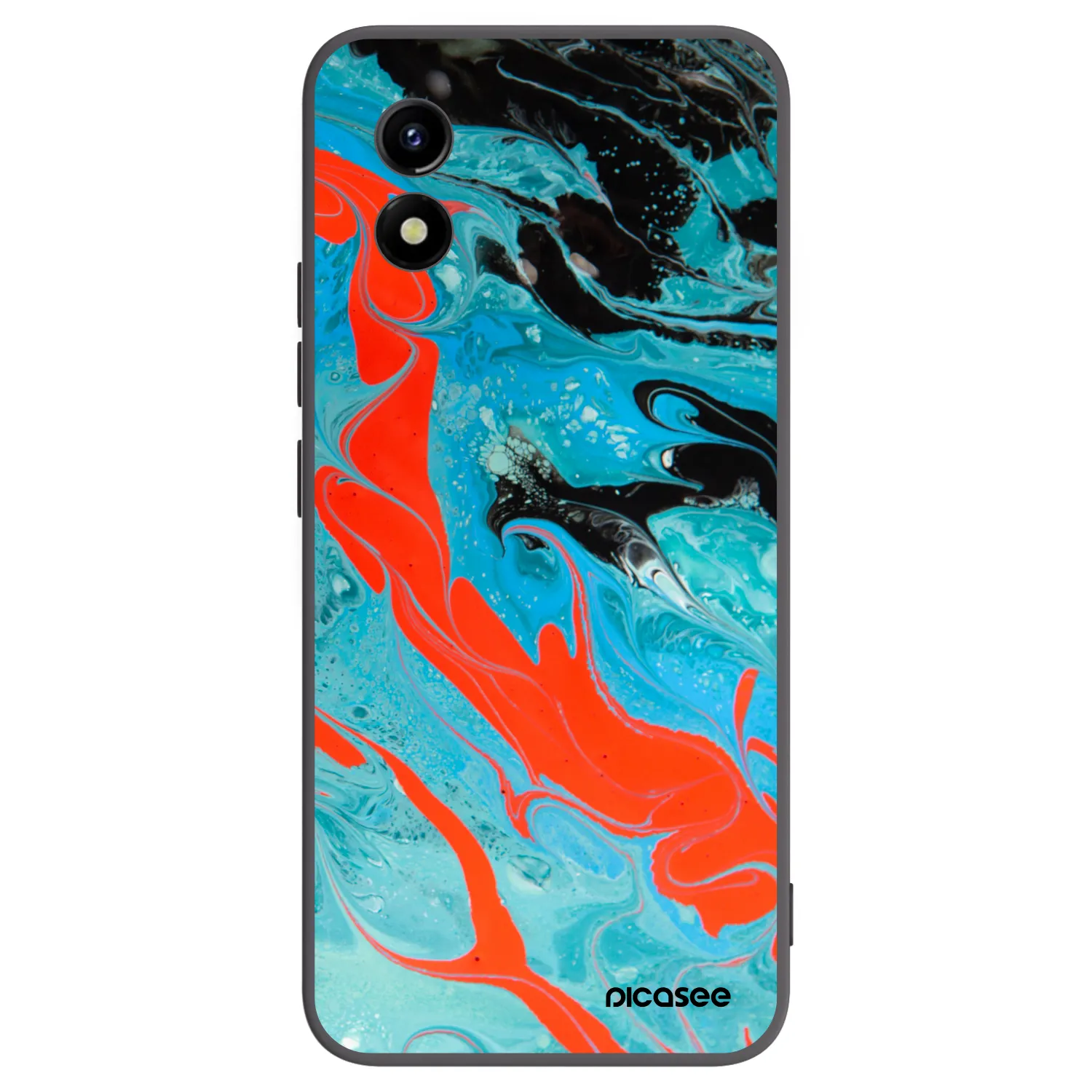 Picasee fekete szilikon tok az alábbi mobiltelefonokra Vivo Y01 - Blue Magma