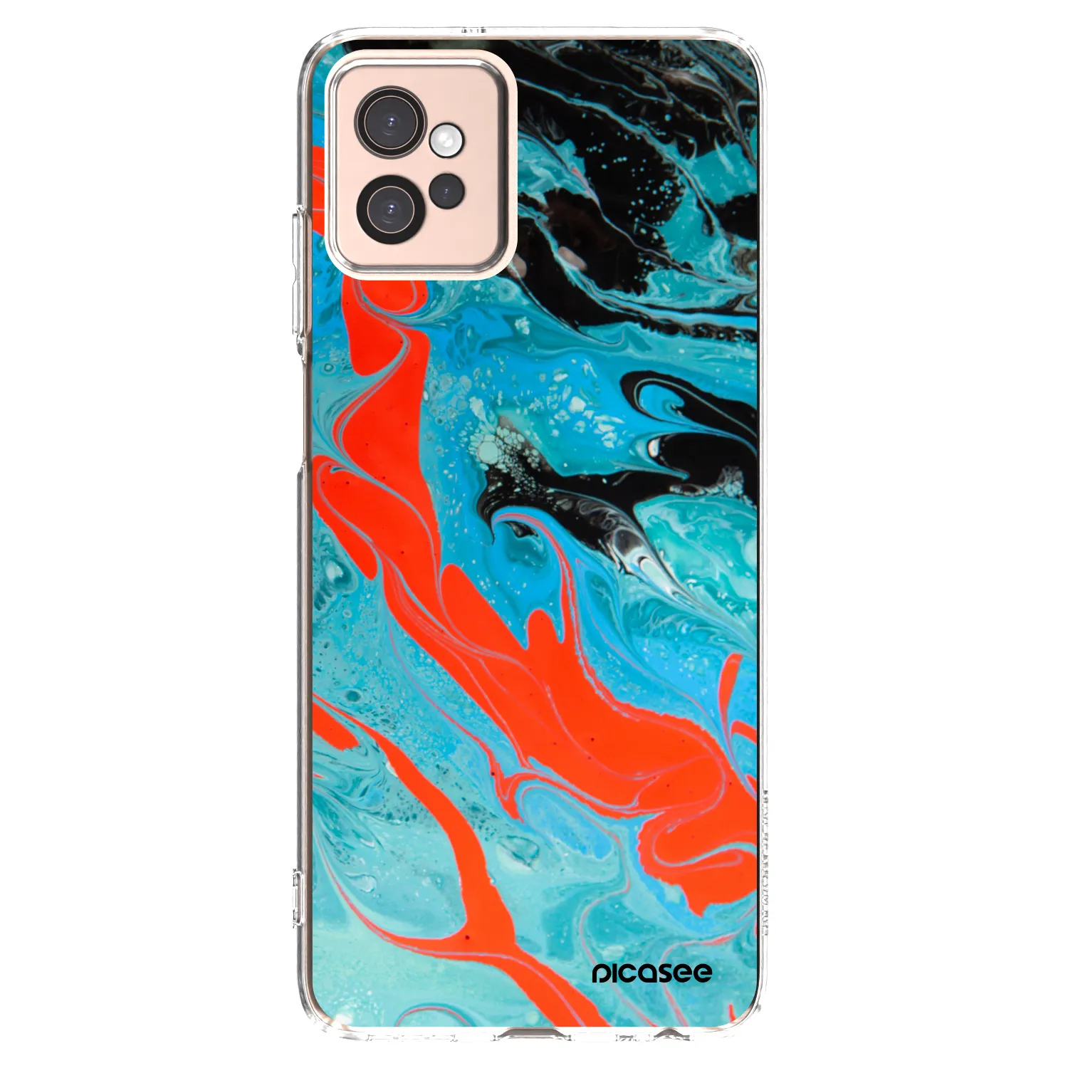 Picasee átlátszó szilikon tok az alábbi mobiltelefonokra Motorola Moto G32 - Blue Magma
