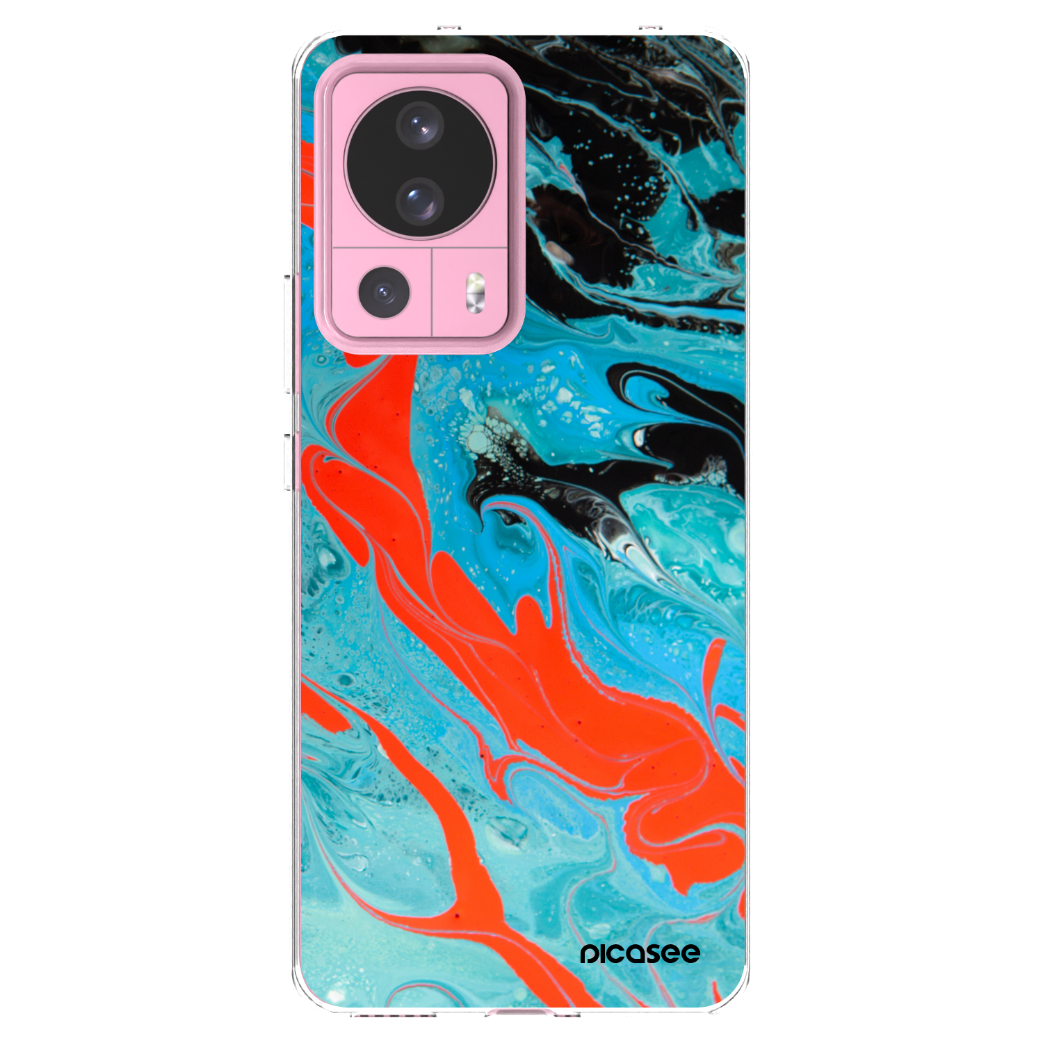 Picasee átlátszó szilikon tok az alábbi mobiltelefonokra Xiaomi 13 Lite - Blue Magma