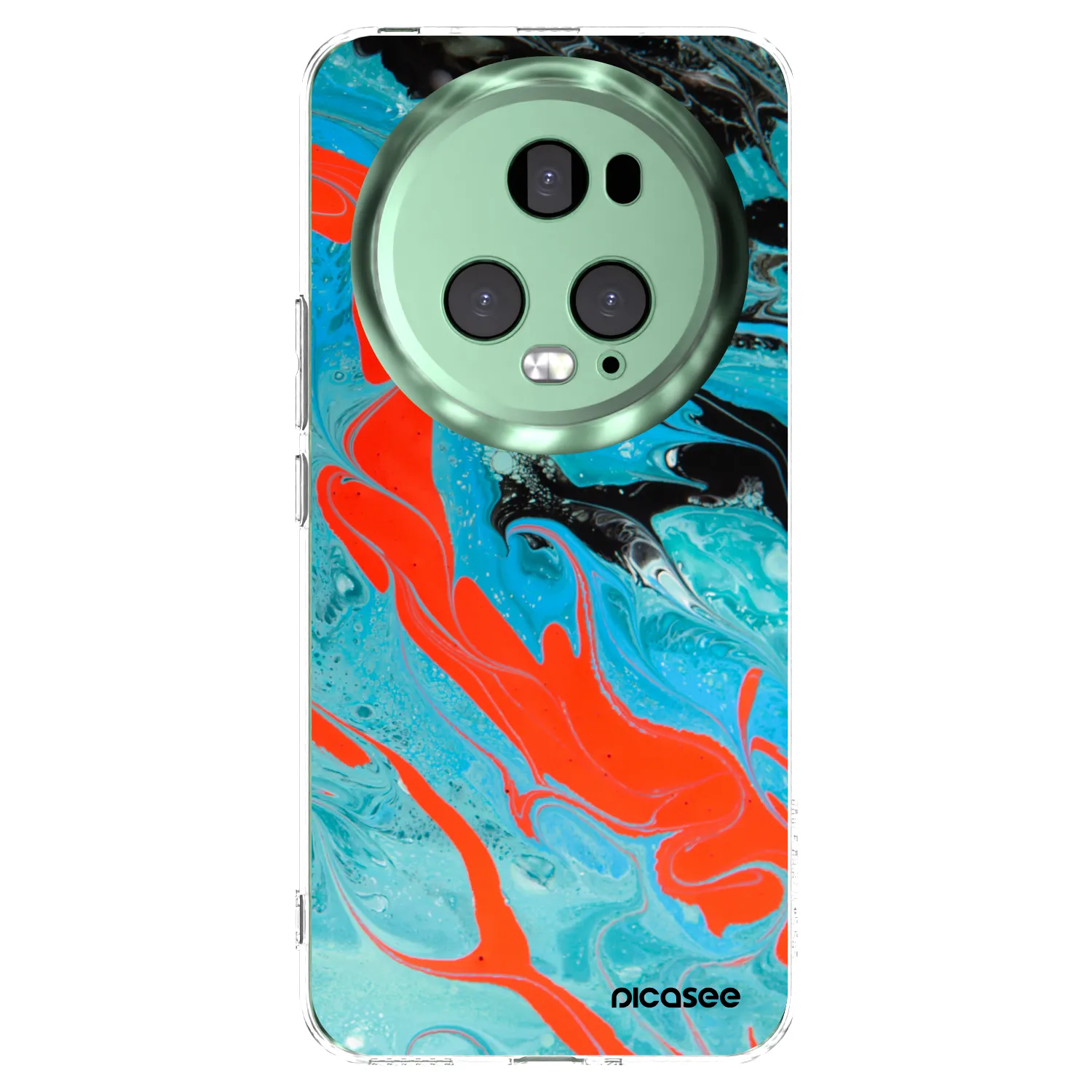 Picasee átlátszó szilikon tok az alábbi mobiltelefonokra Honor Magic5 Pro - Blue Magma