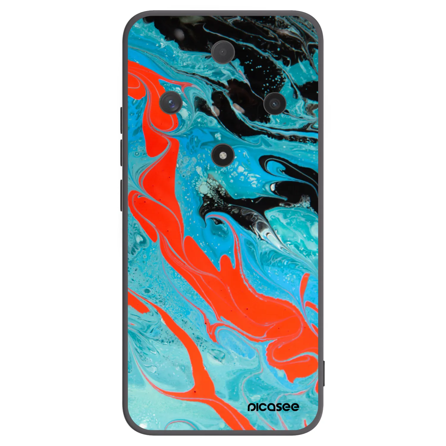 Picasee fekete szilikon tok az alábbi mobiltelefonokra Honor Magic6 Lite 5G - Blue Magma