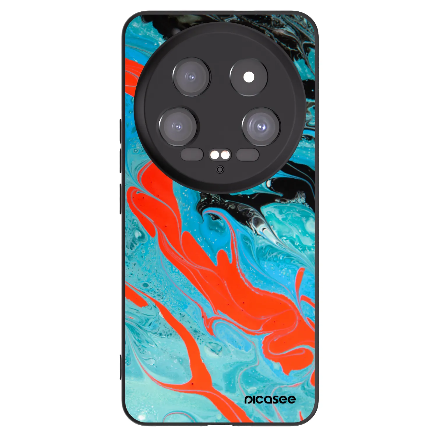 Picasee fekete szilikon tok az alábbi mobiltelefonokra Xiaomi 14 Ultra - Blue Magma